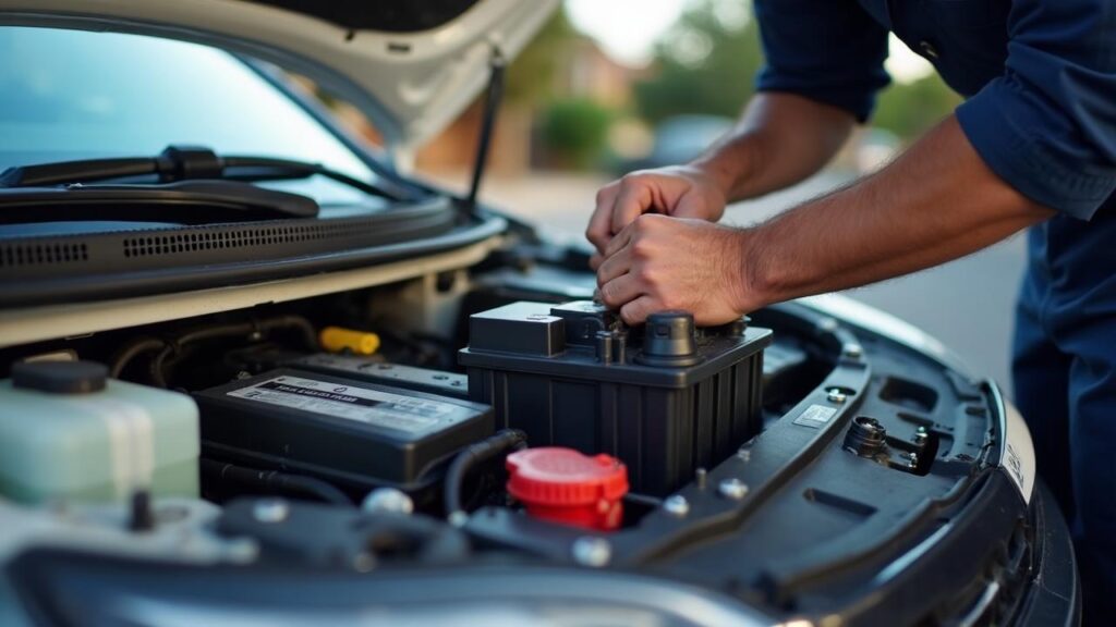 accu vervangen op locatie